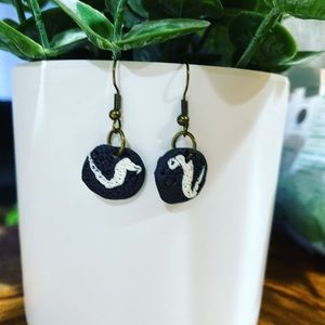 Hand made textured Earrings